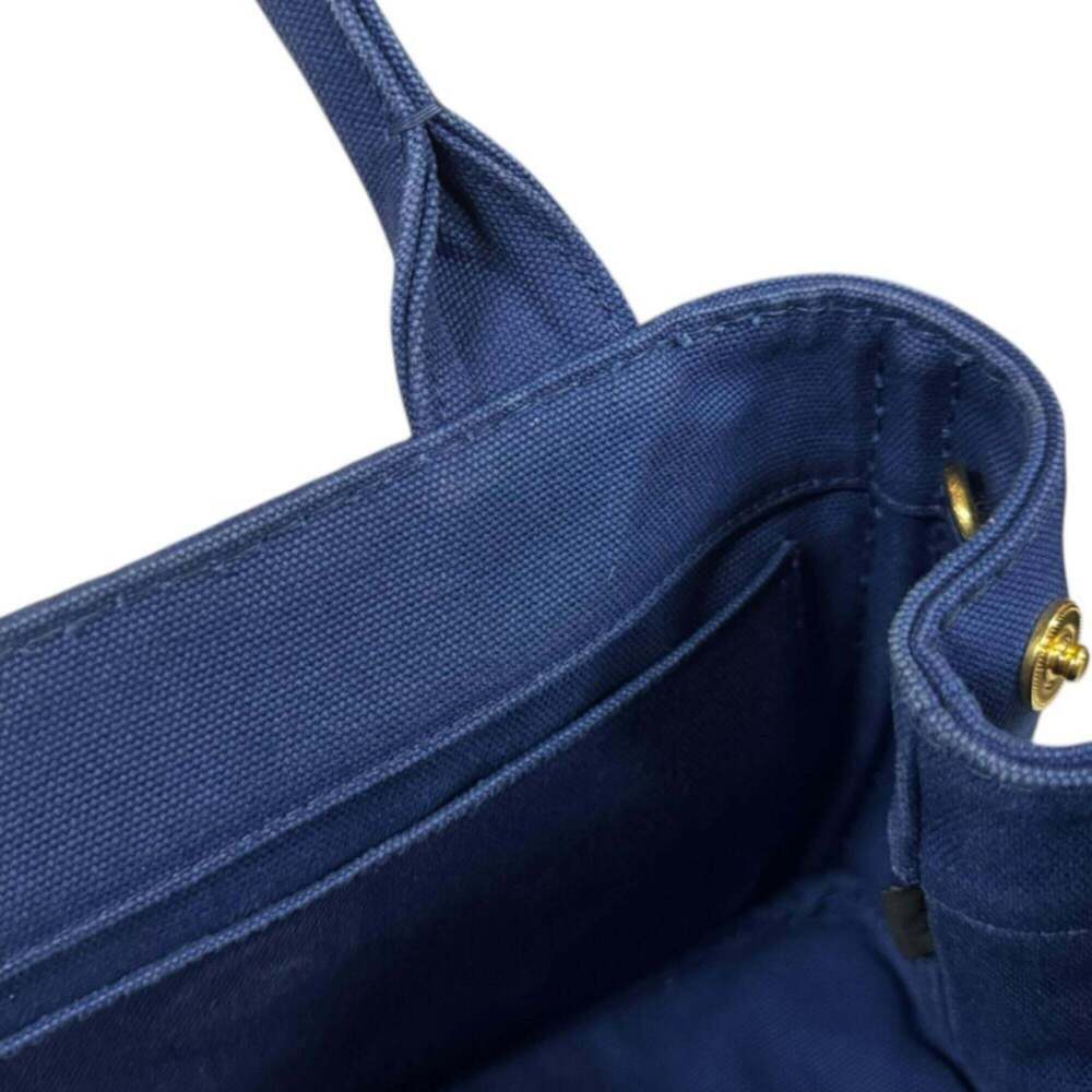 PRADA Blue Canvas Shoulder Bag - Picture 8 of 16